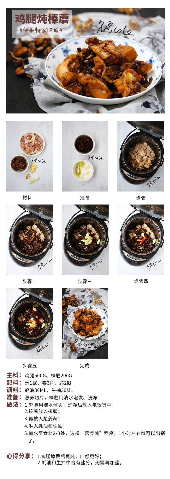 雞腿燉榛蘑