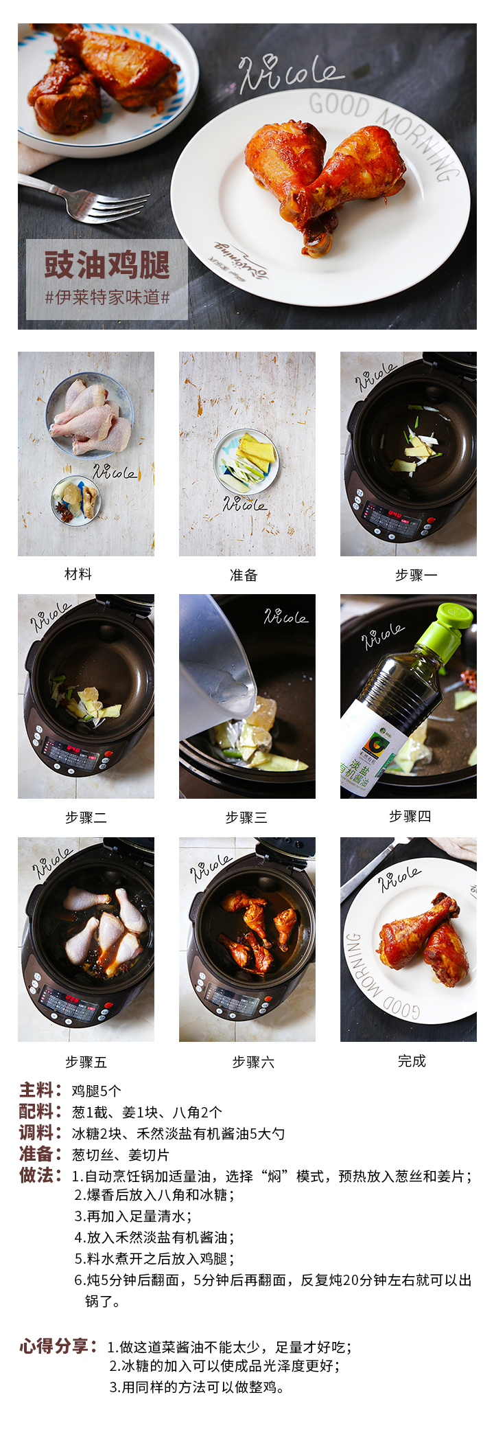 豉油雞腿